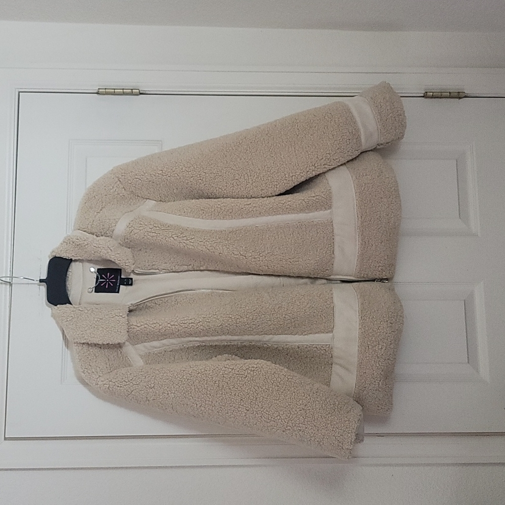 Isaac Mizrahi sheep skin coat